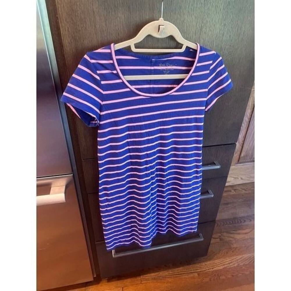 LILLY PULITZER Womens  BEACON DRESS COASTAL SHELL STRIPE MSRP‎ $98 small